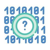 code data science color icon vector illustration