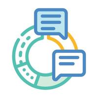 information data science color icon vector illustration