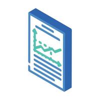 graph data science isometric icon vector illustration