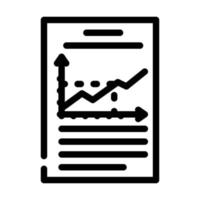 graph data science line icon vector illustration