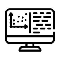 programming data science line icon vector illustration