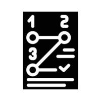 method data science glyph icon vector illustration