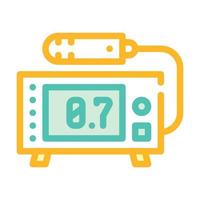 geiger counter color icon vector flat illustration