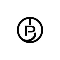 PB Monogram Vintage Logo vector