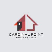 logotipo de la empresa cardinal home business vector