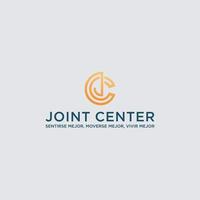 Initial letter JC, C, J Logo Design Vector Template Element.