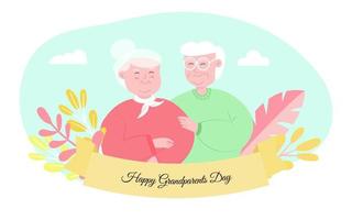 Happy Grandparents day vector