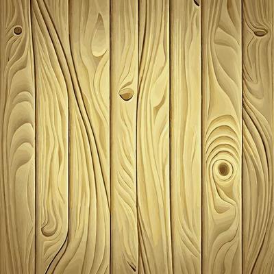 Light wood texture with knots, plank background - Vector