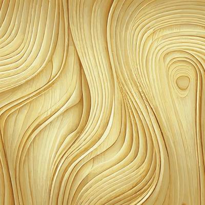 Light wood texture background with knots - Vector