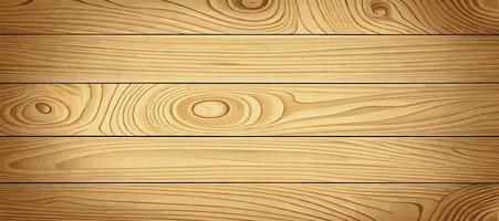 Panoramic texture of light wood with knots - Vector illustration