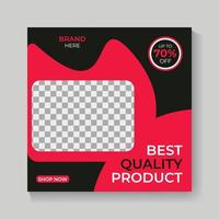 Best quality product social media post template vector