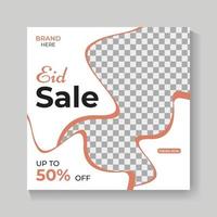 Eid special fashion sale social media post template