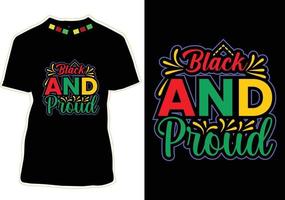 Black History Month T-shirt Design vector