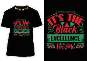 Black History Month T-shirt Design vector