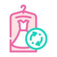 dress rent service color icon vector illustration