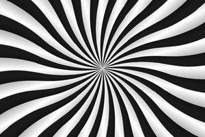 Radial psychedelic optical illusion burst abstract background, vector illustration