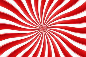Red and white optical illusion burst abstract background with rays, vector illustration