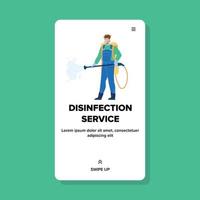 Disinfection Service Worker Disinfecting Vector