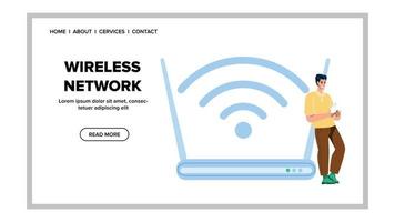 Wireless Network Connection Smartphone Vector