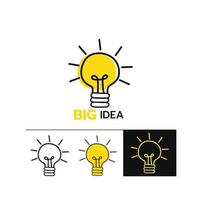 Light bulb vector illustration