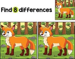 Fox Farm Find The Differences vector