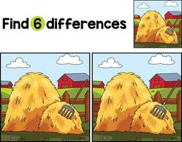 Haystack Farm Find The Differences vector