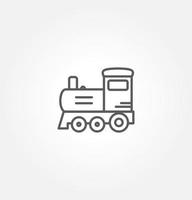 locomotive icon vector illustration logo template for many purpose. Isolated on white background.