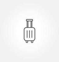 suitcase icon vector illustration logo template for many purpose. Isolated on white background.