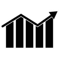 Chart Business Solid Black Icon vector