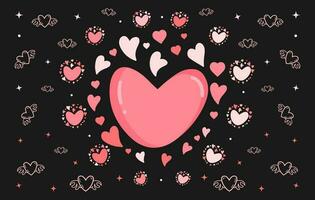 Valentines day element free, love vector Bundle free, Love vector pattern, heart clipart, love drawing, hearts set