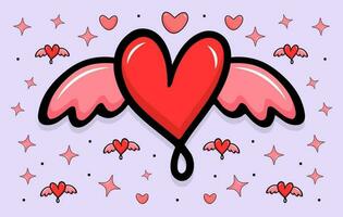 Love vector bundle free, love illustration set, Decorative love element, Love heart Clipart