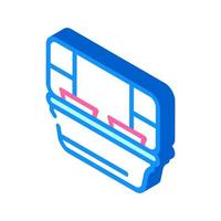 sections lunchbox isometric icon vector illustration color