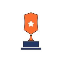 vector de icono de trofeo. Ilustración de vector de icono de trofeo