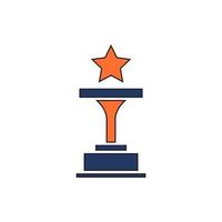 trophy icon vector. trophy icon vector illustration