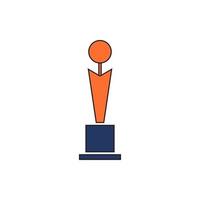 trophy icon vector. trophy icon vector illustration