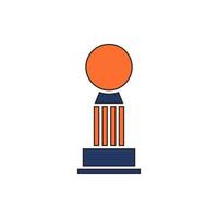 trophy icon vector. trophy icon vector illustration