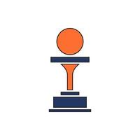 trophy icon vector. trophy icon vector illustration