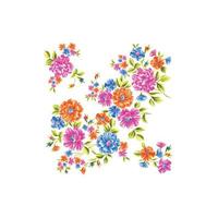 ilustración de flores, diseño floral decorativo, ilustración botánica, diseño de flores vectoriales, fondo de ramo de acuarela de flores, plantilla de fondo de flores multicolor vector