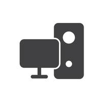 computer equipment icon vector