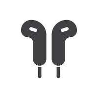 headphone earphone icon vector