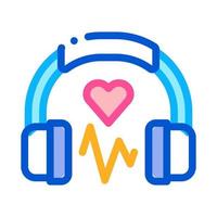 Influence on Heart of Music Icon Vector Outline