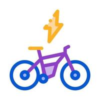 ilustración de contorno de vector de icono de bicicleta de velocidad