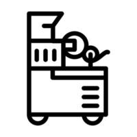 packing machines line icon vector illustration