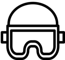 diseño de icono de gafas de seguridad vector