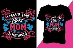 Mothers day print ready t shirt design vector