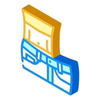 weight loss isometric icon vector illustration