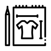 Clothes Sketch Icon Vector Outline Illustration