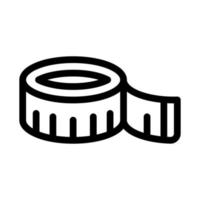 Sewing Meter Icon Vector Outline Illustration