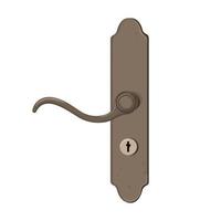 house door handle cartoon vector illustration