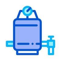 Water Filtering Treatment Device Vector Sign Icon